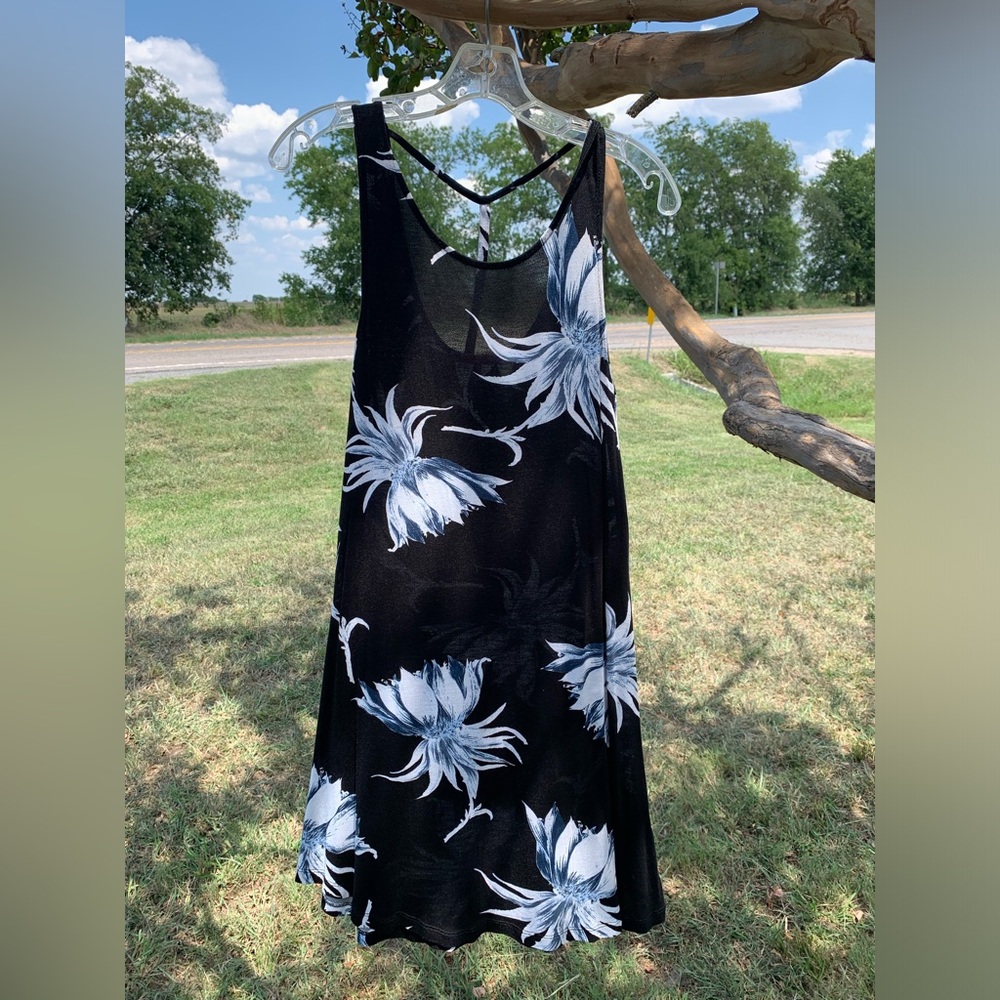 Aqua addict floral beach dress size small